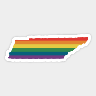 Tennessee State Rainbow Sticker